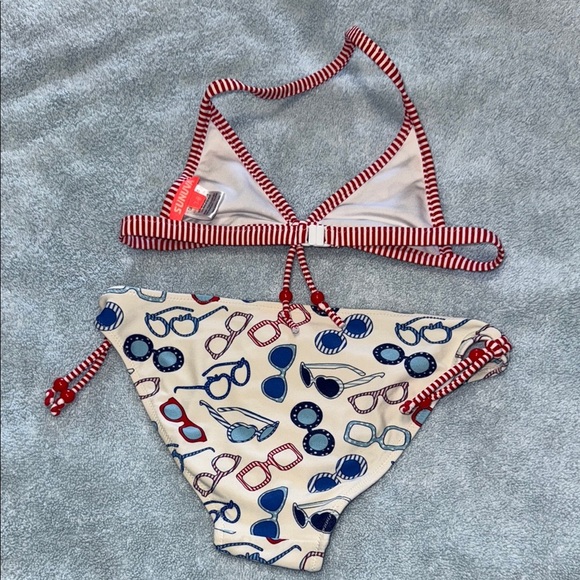 Sunuva Red and Blue Kids Swim Bikini - Picture 2 of 3
